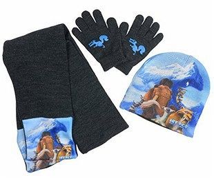 Produktbild: Ice Age 5 - Kollision voraus! 3er Winter-Set (M&uuml;tze/Handschuhe/Schal) Helden der Eiszeit,