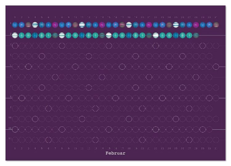 Produktbild: Perlenkalender (hochwertiger Premium Wandkalender 2026 DIN A2 quer), Kunstdruck in Hochglanz
