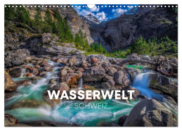 Produktbild: Wasserwelt Schweiz (Wandkalender 2026 DIN A3 quer), CALVENDO Monatskalender