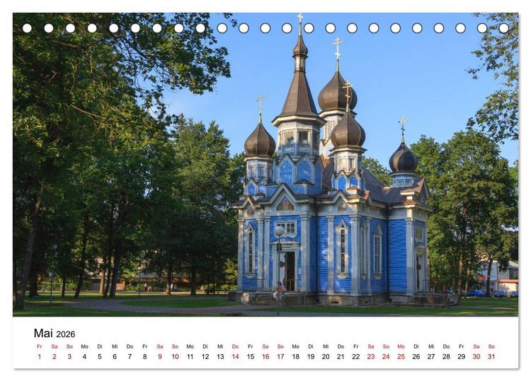 Produktbild: Baltische L&auml;nder (Tischkalender 2026 DIN A5 quer), CALVENDO Monatskalender