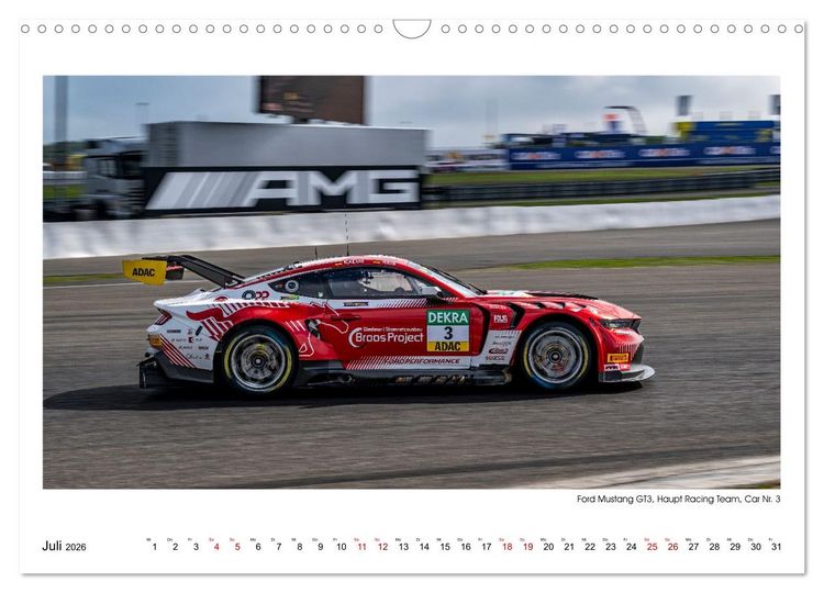 Produktbild: Wilde Mustangs am N&uuml;rburgring (Wandkalender 2026 DIN A3 quer), CALVENDO Monatskalender