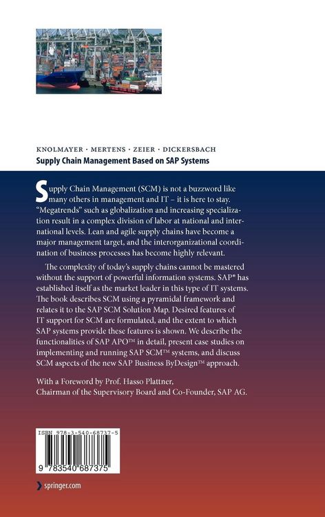 Produktbild: Supply Chain Management Based on SAP Systems