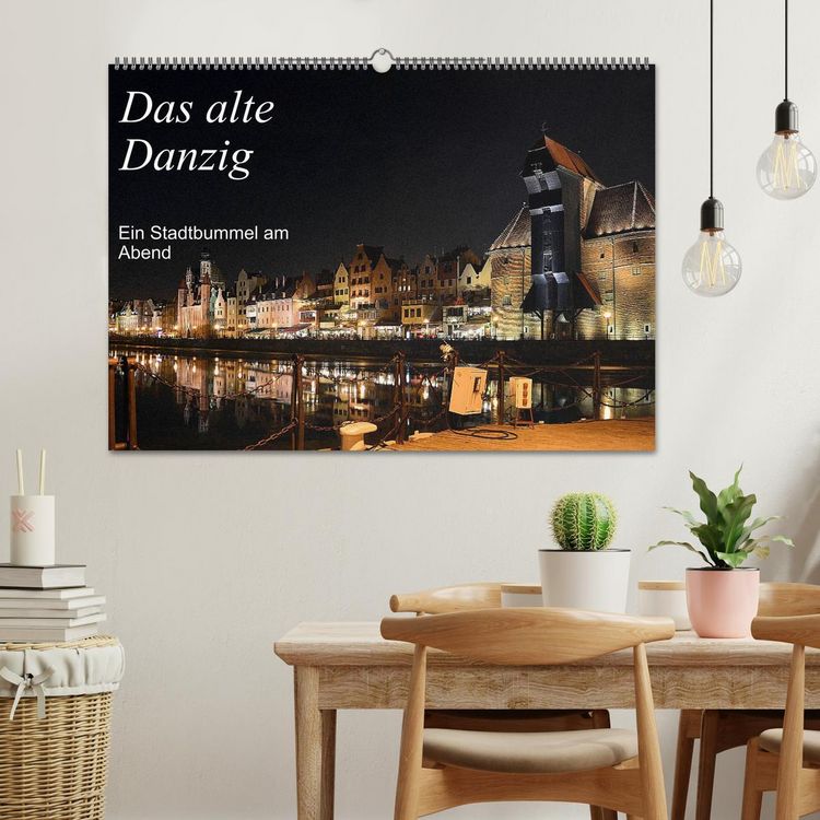 Produktbild: Das alte Danzig - Ein Stadtbummel am Abend (Wandkalender 2026 DIN A2 quer), CALVENDO Monatskalender