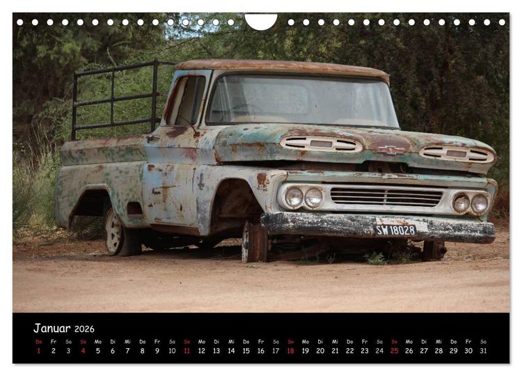 Produktbild: Faszination Namibia - Oldtimer mal anders (Wandkalender 2026 DIN A4 quer), CALVENDO Monatskalender