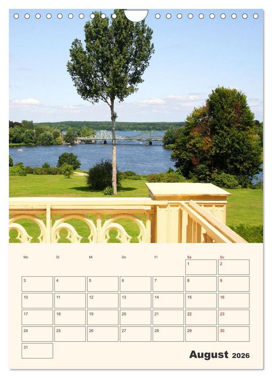 Produktbild: Park Sanssouci und Park Babelsberg (Wandkalender 2026 DIN A4 hoch), CALVENDO Monatskalender
