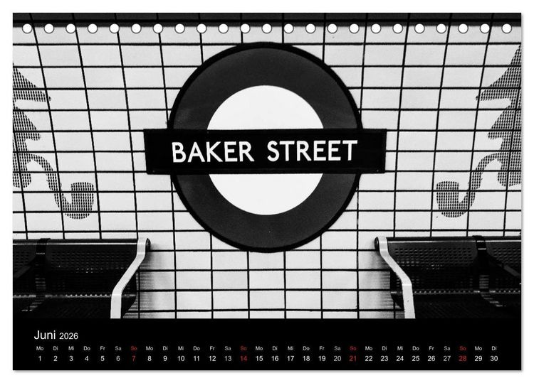 Produktbild: Unterwegs in London (Tischkalender 2026 DIN A5 quer), CALVENDO Monatskalender