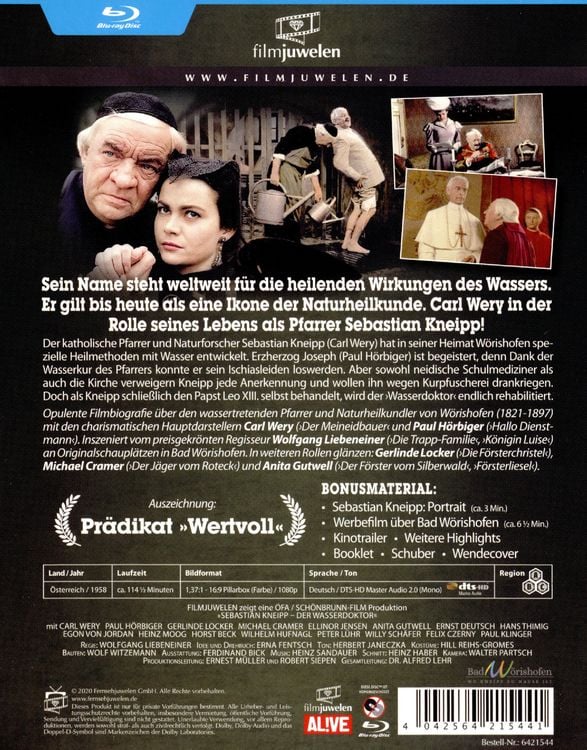 Produktbild: Sebastian Kneipp - Der Wasserdoktor (Filmjuwelen)