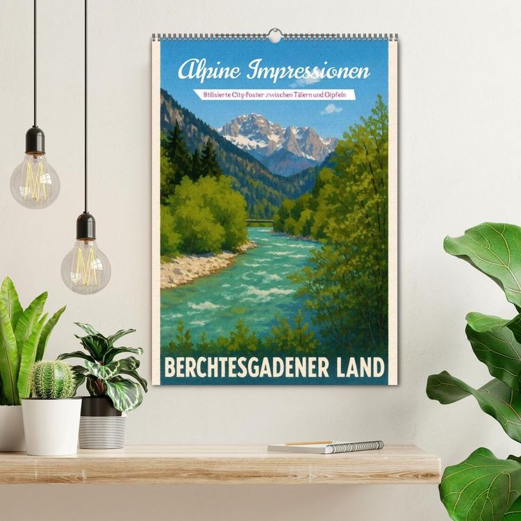 Produktbild: Alpine Impressionen Berchtesgadener Land (Wandkalender 2027 DIN A2 hoch), CALVENDO Monatskalender