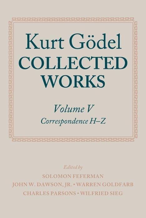 Produktbild: Kurt Godel Coll Works Volume V
