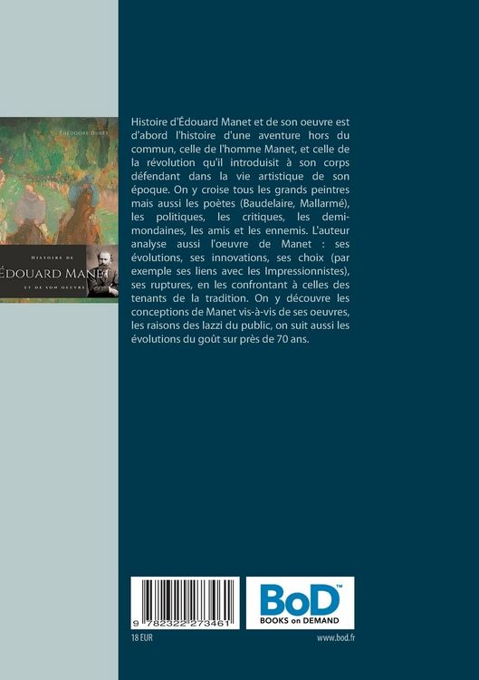 Produktbild: Histoire de &Eacute;douard Manet et de son oeuvre