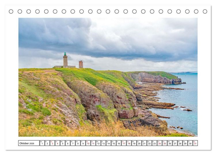Produktbild: Malerische Bretagne - facettenreiche Region (Tischkalender 2026 DIN A5 quer), CALVENDO Monatskalender