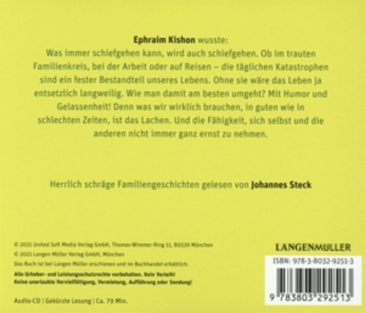 Familienkatastrophen und andere Freuden
