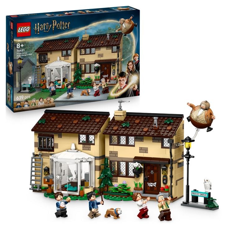 Produktbild: LEGO Harry Potter Ligusterweg Tante Magdas Besuch, baubares Haus 76451