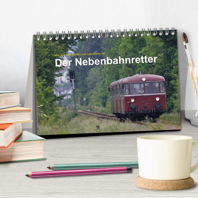 Produktbild: Der Nebenbahnretter (Tischkalender 2026 DIN A5 quer), CALVENDO Monatskalender