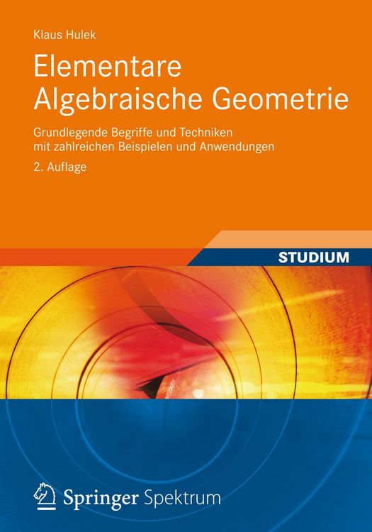 Produktbild: Elementare Algebraische Geometrie