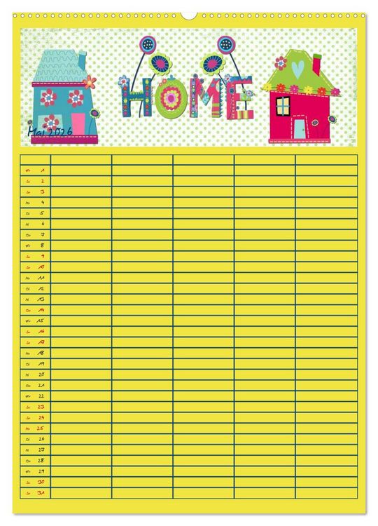 Produktbild: Unser buntes Familienleben (hochwertiger Premium Wandkalender 2026 DIN A2 hoch), Kunstdruck in Hochglanz