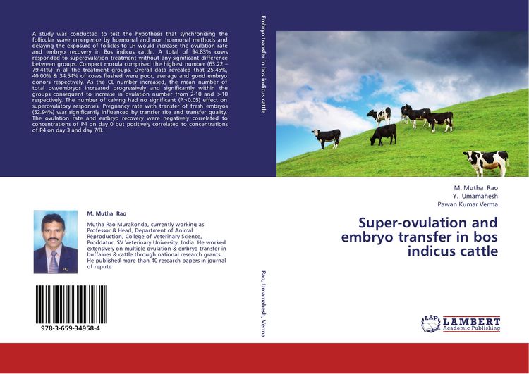 Produktbild: Super-ovulation and embryo transfer in bos indicus cattle