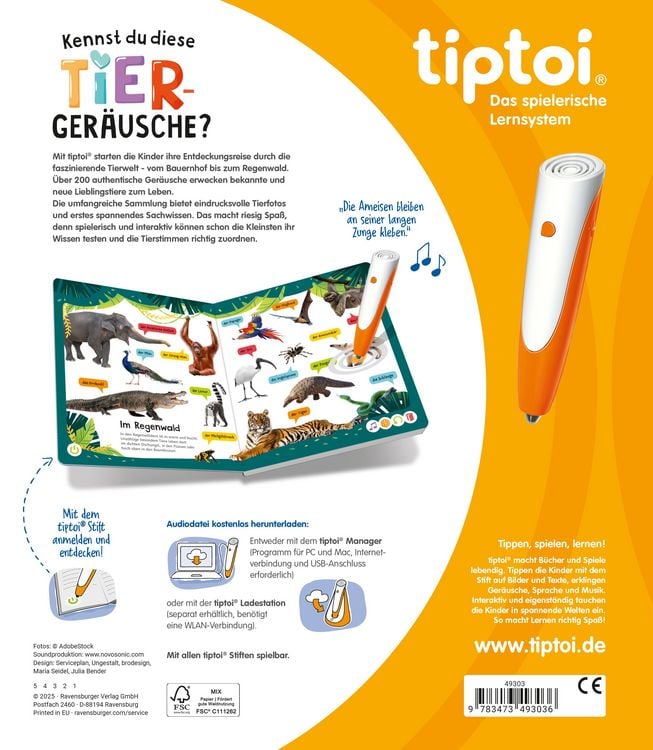 Produktbild: tiptoi&reg; - Kennst du diese Tierger&auml;usche?