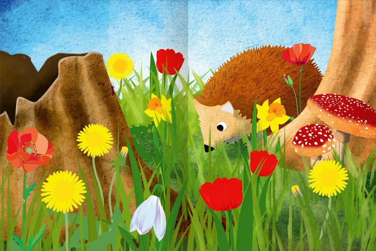 Produktbild: Das superdicke Stickerheft – Frühling