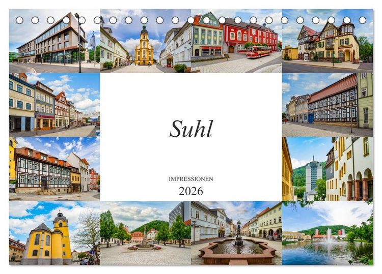 Produktbild: Suhl Impressionen (Tischkalender 2026 DIN A5 quer), CALVENDO Monatskalender