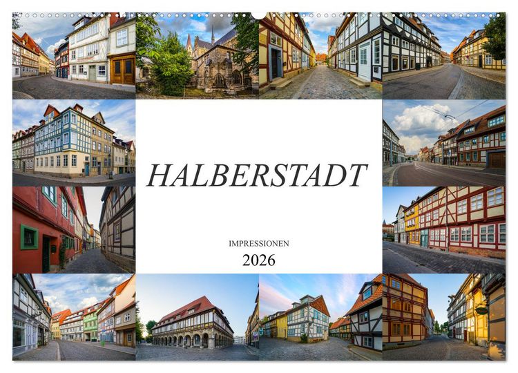 Produktbild: Halberstadt Impressionen (Wandkalender 2026 DIN A2 quer), CALVENDO Monatskalender