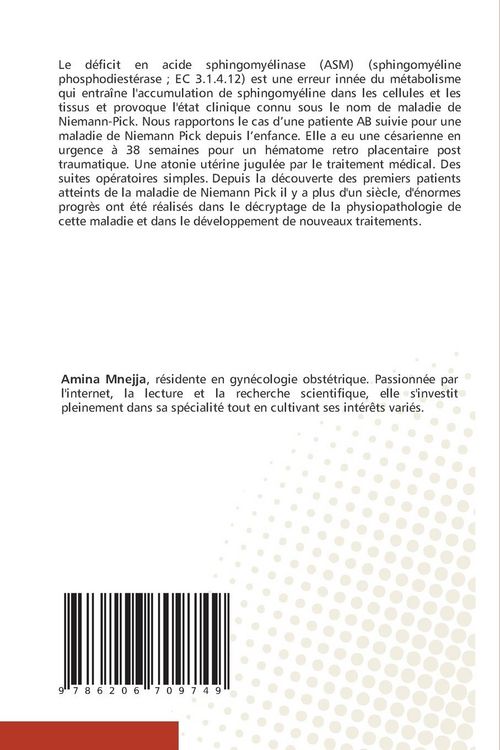 Produktbild: La maladie de Niemann Pick et grossesse