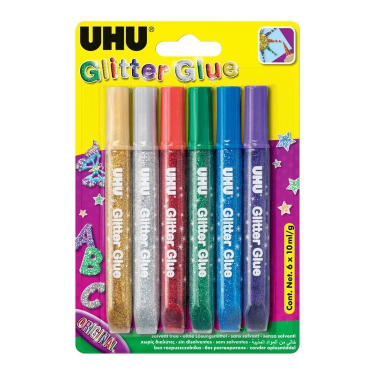 Produktbild: UHU Glitter Glue Original original colours 6 St�ck