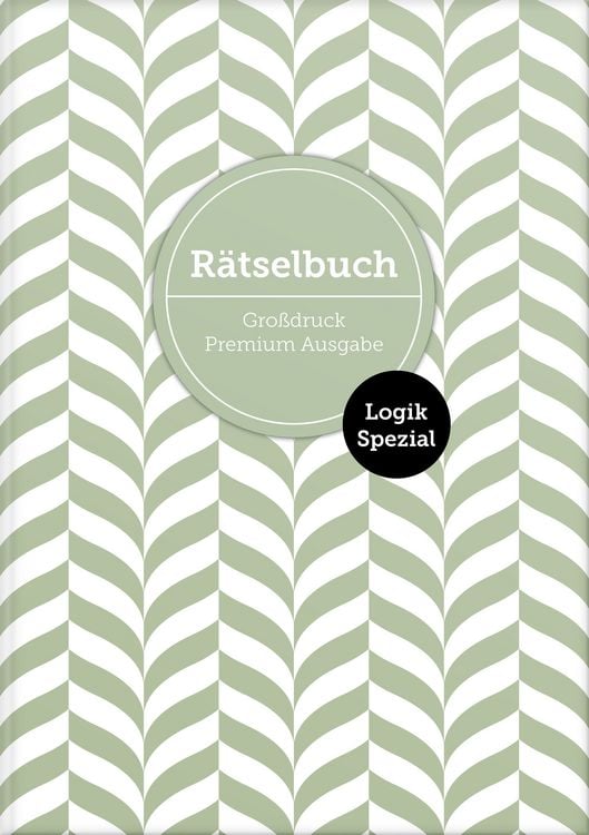 Produktbild: Deluxe R&auml;tselbuch "Logik Spezial" mit 140 Logik-R&auml;tseln. XL R&auml;tselbuch in Premium Ausgabe f&uuml;r &auml;ltere Leute, Senioren, Erwachsene und Rentner im DIN A4-Format mit extra gro&szlig;er Schrift.