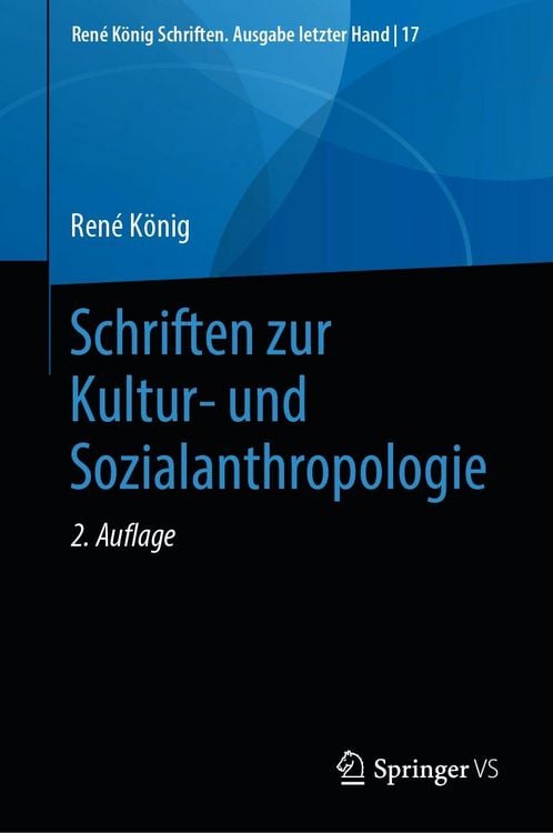 Produktbild: Schriften zur Kultur- und Sozialanthropologie