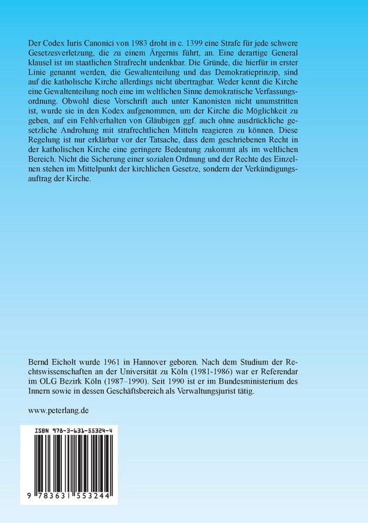 Produktbild: Geltung und Durchbrechungen des Grundsatzes «Nullum crimen nulla poena sine lege» im kanonischen Recht, insbesondere in c. 1399 CIC/1983