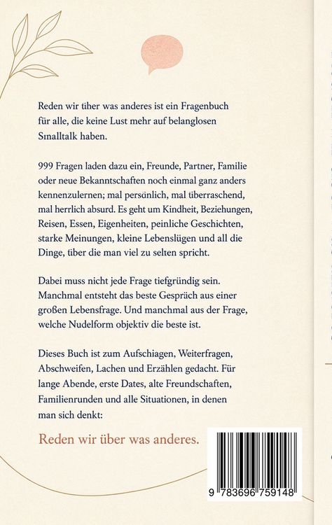 Produktbild: Reden wir &uuml;ber was anderes