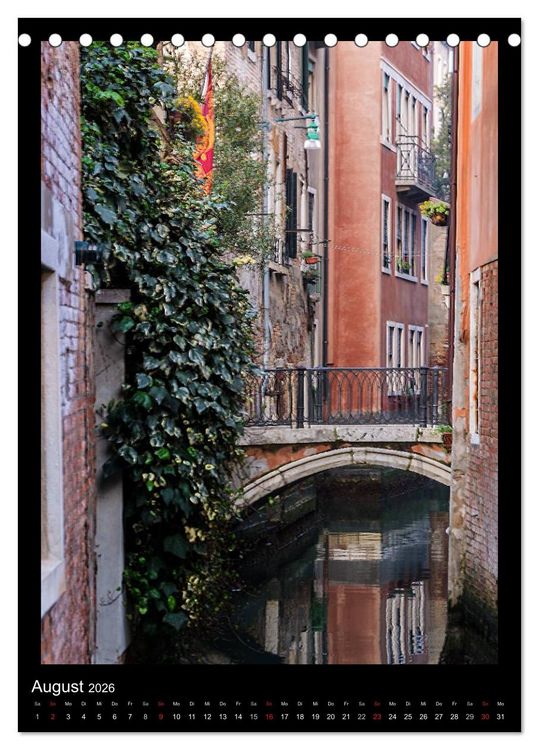 Produktbild: Venedig &ndash; La Romantica (Tischkalender 2026 DIN A5 hoch), CALVENDO Monatskalender