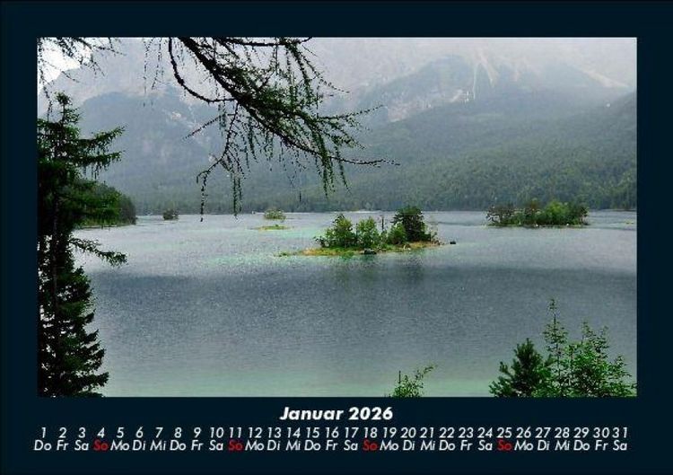Produktbild: Die Seen der Erde 2026 Fotokalender DIN A5