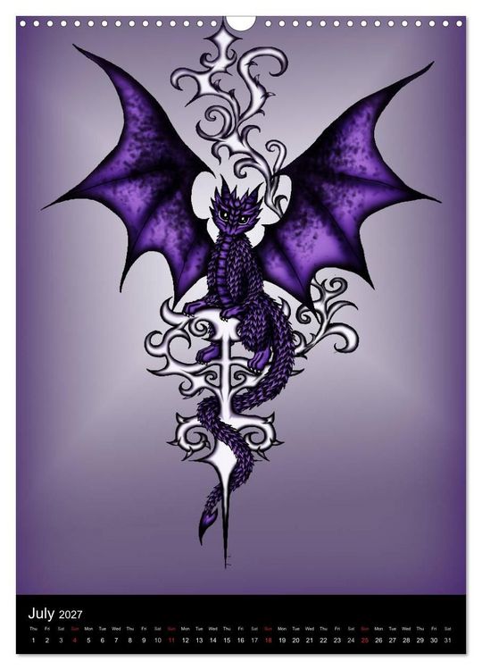 Produktbild: Dragons (Wall Calendar 2027 DIN A3 portrait), CALVENDO 12 Month Wall Calendar
