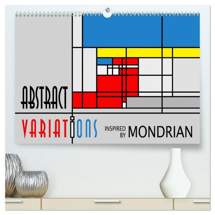 Produktbild: Abstract Variations inspired by Mondrian (hochwertiger Premium Wandkalender 2026 DIN A2 quer), Kunstdruck in Hochglanz