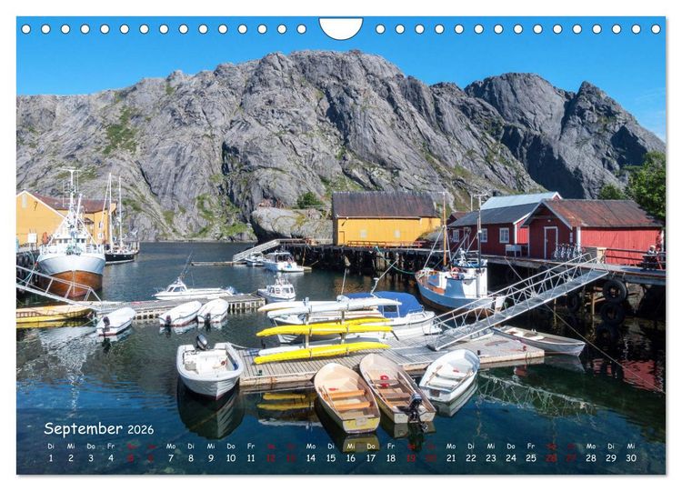 Produktbild: VESTERALEN UND LOFOTEN - Inselparadies im Eismeer (Wandkalender 2026 DIN A4 quer), CALVENDO Monatskalender