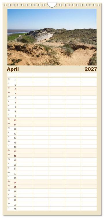 Produktbild: Familienplaner 2027 - Vielf&auml;ltiges Sylt - Mehr als Strand mit 5 Spalten (Wandkalender, 21 x 45 cm) CALVENDO