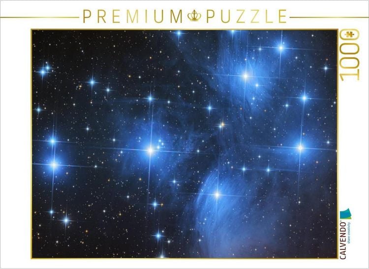 Produktbild: CALVENDO Puzzle Plejaden - Offener Sternhaufen im Sternbild Stier | 1000 Teile Lege-Gr&ouml;&szlig;e 64x48cm Foto-Puzzle f&uuml;r gl&uuml;ckliche Stunden
