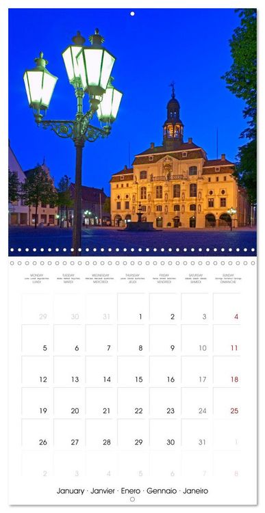 Produktbild: Hanseatic League - Places in northern Germany (Wall Calendar 2026 12 &times; 12 Inch) CALVENDO 12 Month Wall Calendar