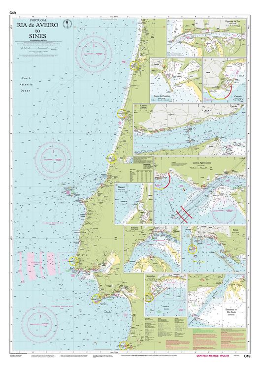 Produktbild: C49 Ria de Aveiro to Sines, Imray Chart