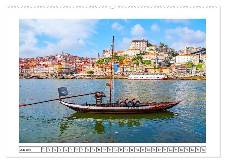 Produktbild: Porto - Stadt am Rio Douro (Wandkalender 2026 DIN A2 quer), CALVENDO Monatskalender