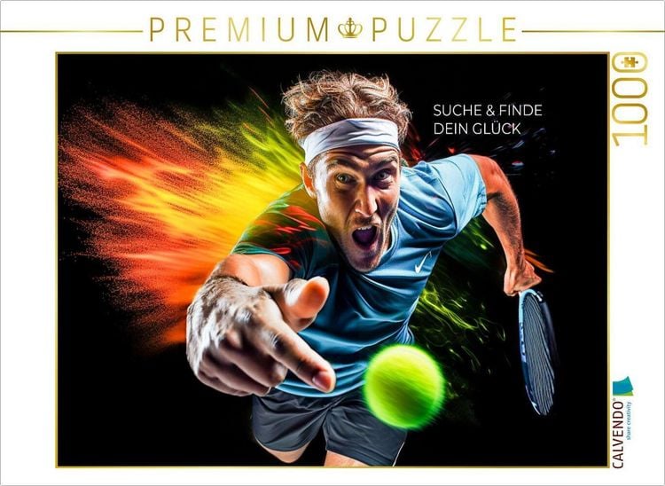 Produktbild: CALVENDO Puzzle Ein Motiv aus dem Kalender Tennis und Motivation | 1000 Teile Lege-Gr&ouml;&szlig;e 64x48cm Foto-Puzzle f&uuml;r gl&uuml;ckliche Stunden