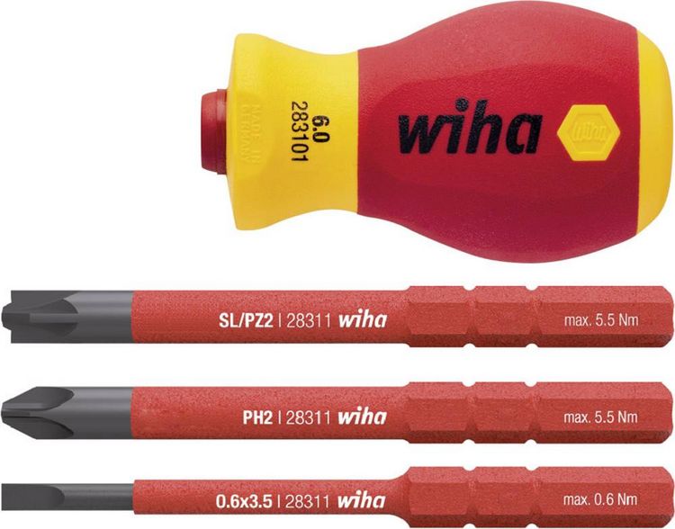 Produktbild: Wiha VDE Umsteckgriff Griff-Durchmesser: 34 mm Passend f&uuml;r (Serie Schraubendreher): Wiha Torque, Wiha slimBit