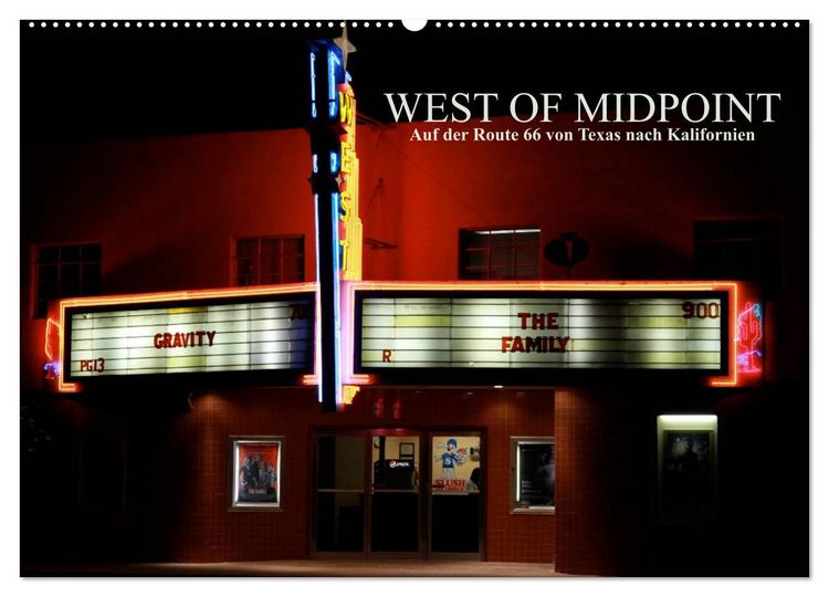 Produktbild: West of Midpoint (Wandkalender 2025 DIN A2 quer), CALVENDO Monatskalender