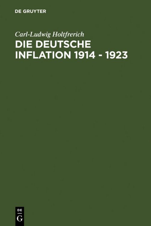 Produktbild: Die deutsche Inflation 1914 - 1923