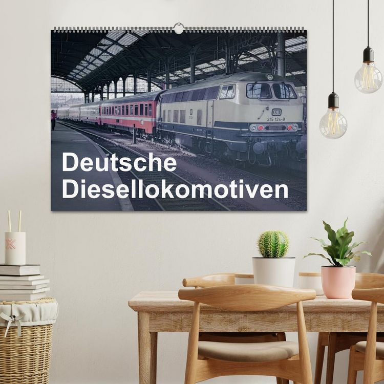 Produktbild: Deutsche Diesellokomotiven (Wandkalender 2026 DIN A2 quer), CALVENDO Monatskalender