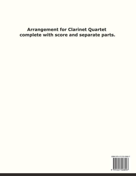Produktbild: Life is beautiful for Clarinet Quartet