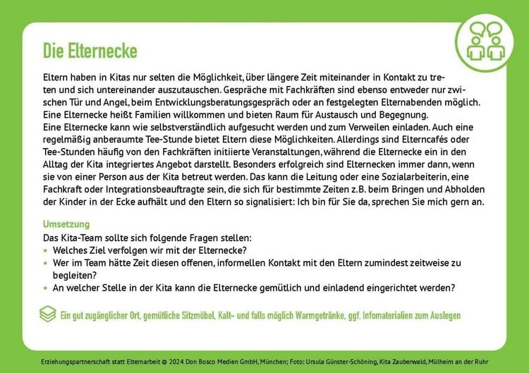 Produktbild: Erziehungspartnerschaft statt Elternarbeit