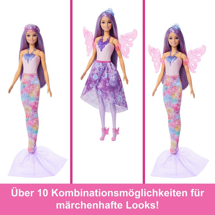 Produktbild: Barbie 3-in-1 Fantasy Puppe