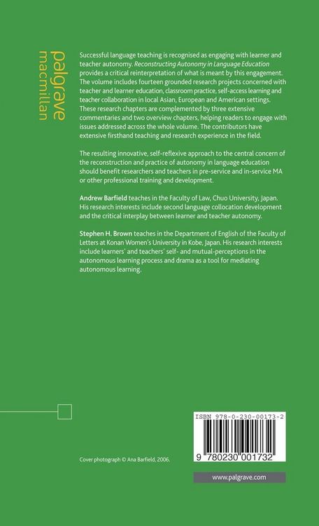 Produktbild: Reconstructing Autonomy in Language Education